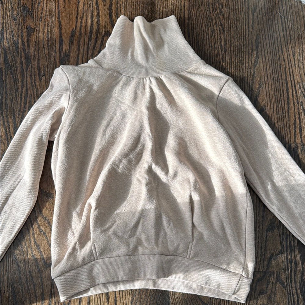 Alo Yoga beige weathered Turtleneck pullover